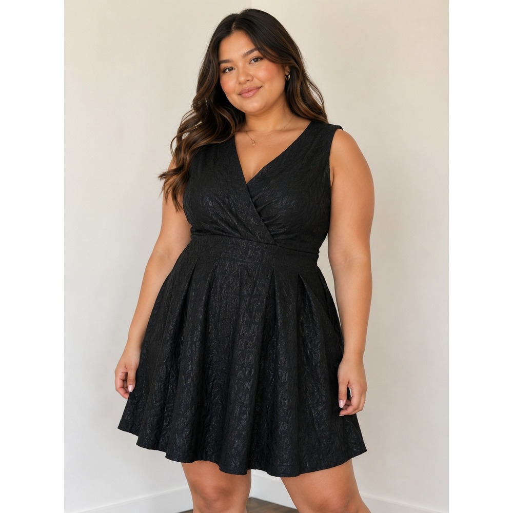 Kirna Zabete Target Jacquard Fit Flare Dress Career Preppy Quiet‎ Luxury Formal